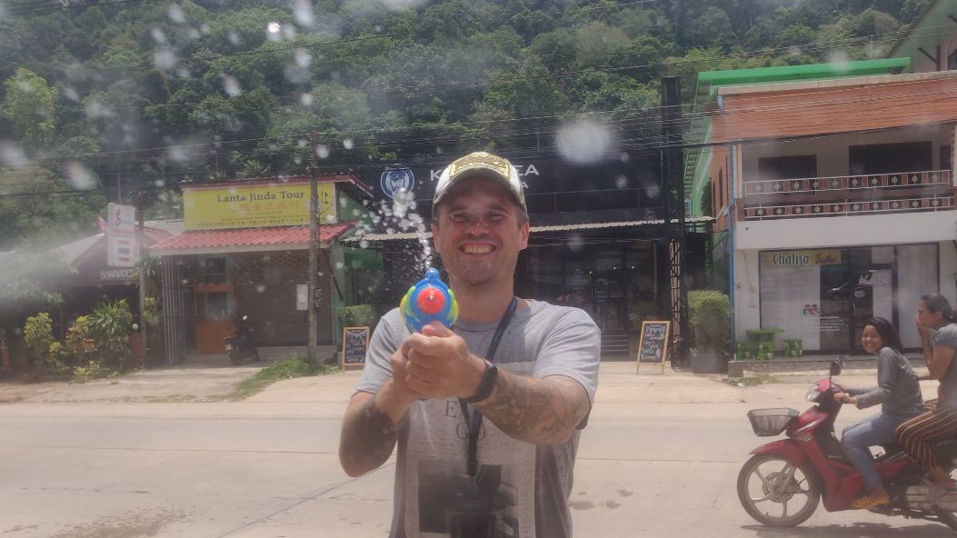 Songkran auf Koh Lanta, Thailand